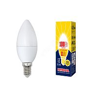 Лампа светодиодная Volpe Norma C37 Свеча Е14 220В 11Вт 900Лм 3000К 37х100мм картинка 